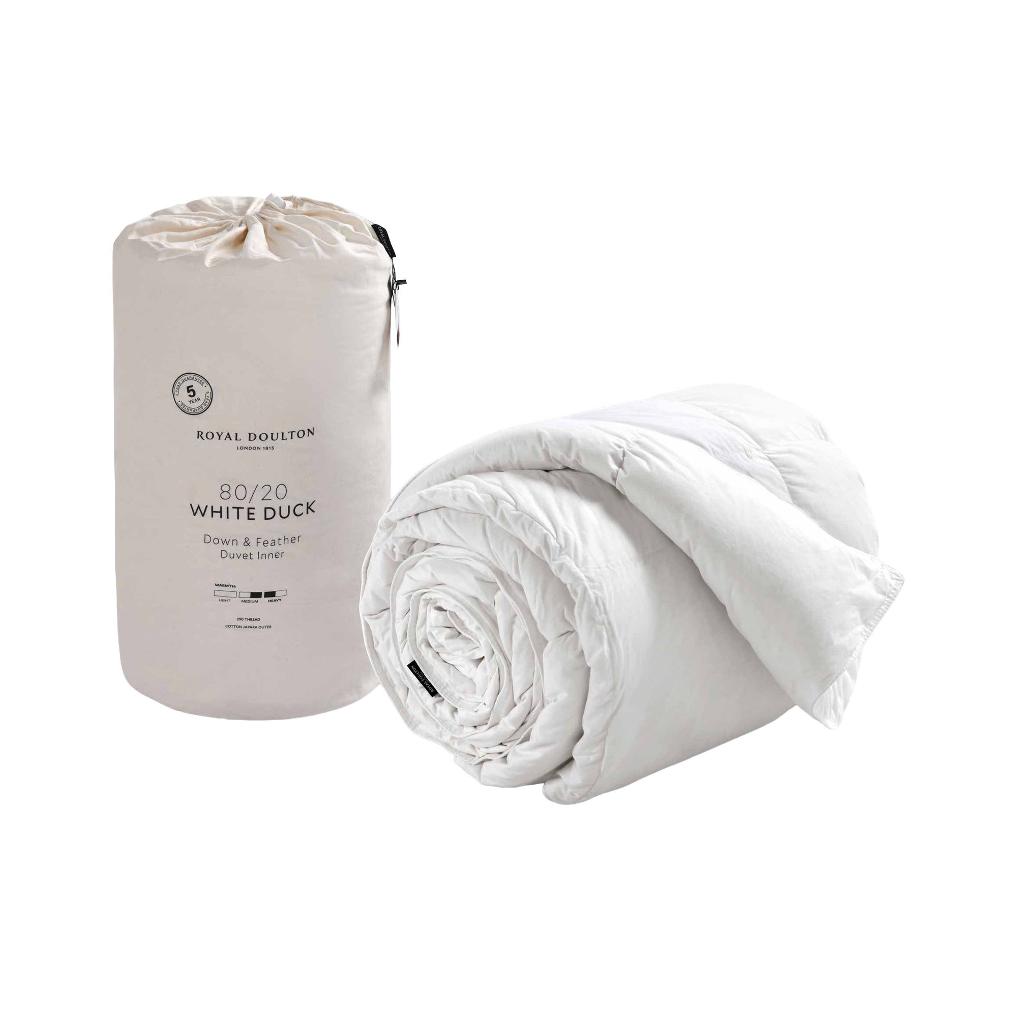 Royal Doulton 80/20 Duck Down & Feather Duvet Inner