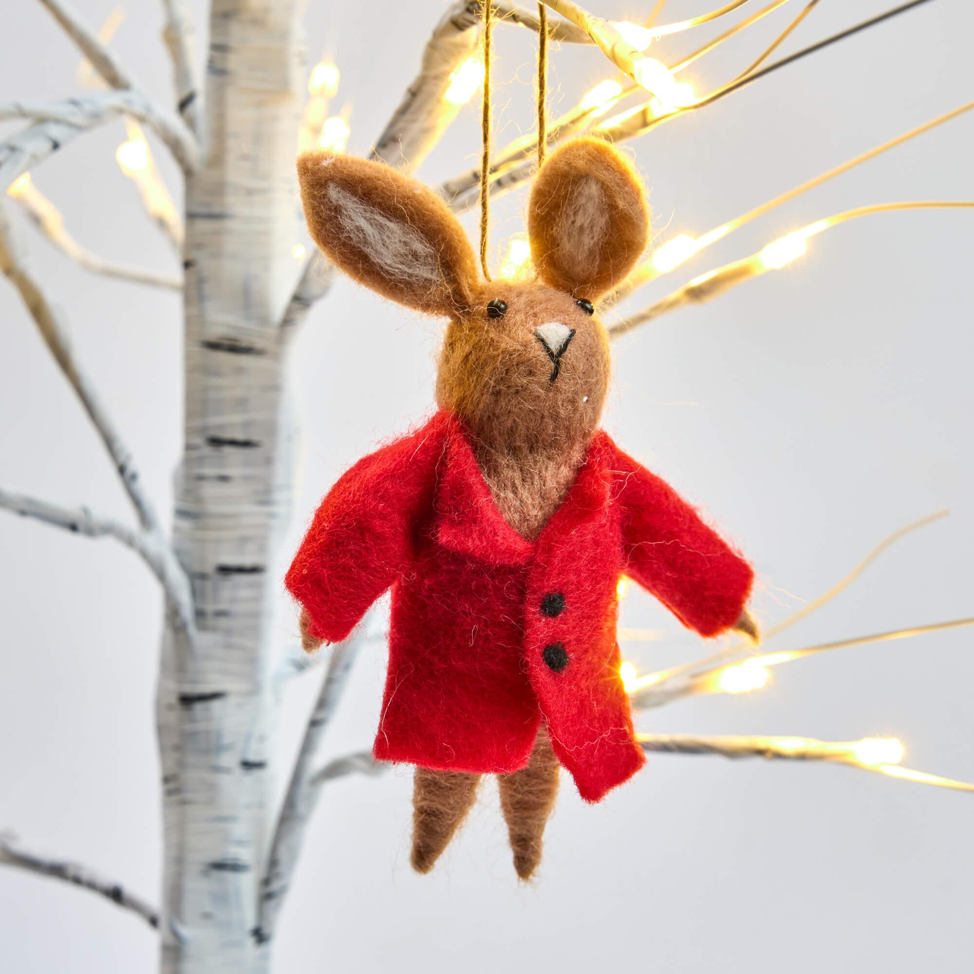 Royal Doulton Bunnykins Harry felt Christmas ornament