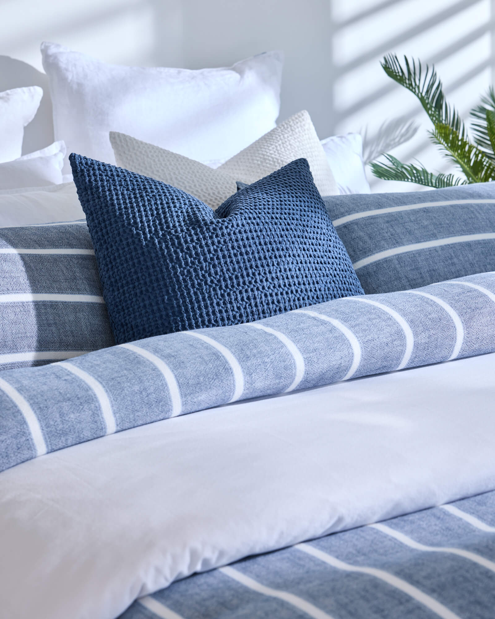 Royal Doulton Kate duvet cover set styled in a bedroom