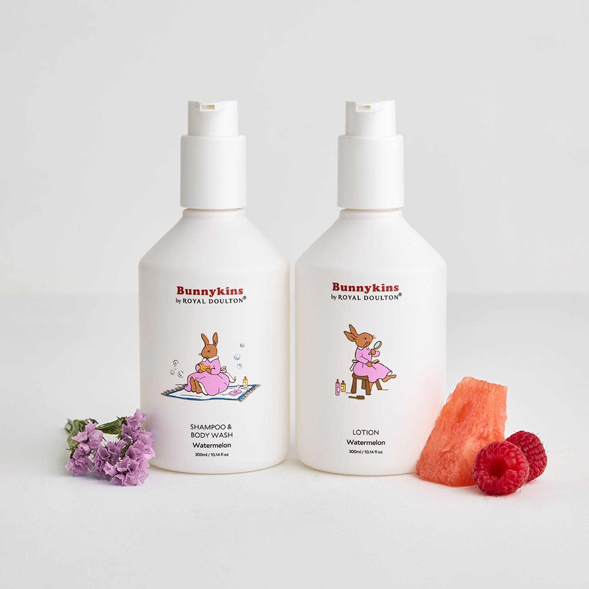 Royal Doulton Bunnykins Watermelon Shampoo & Body Wash and Lotion 300ml