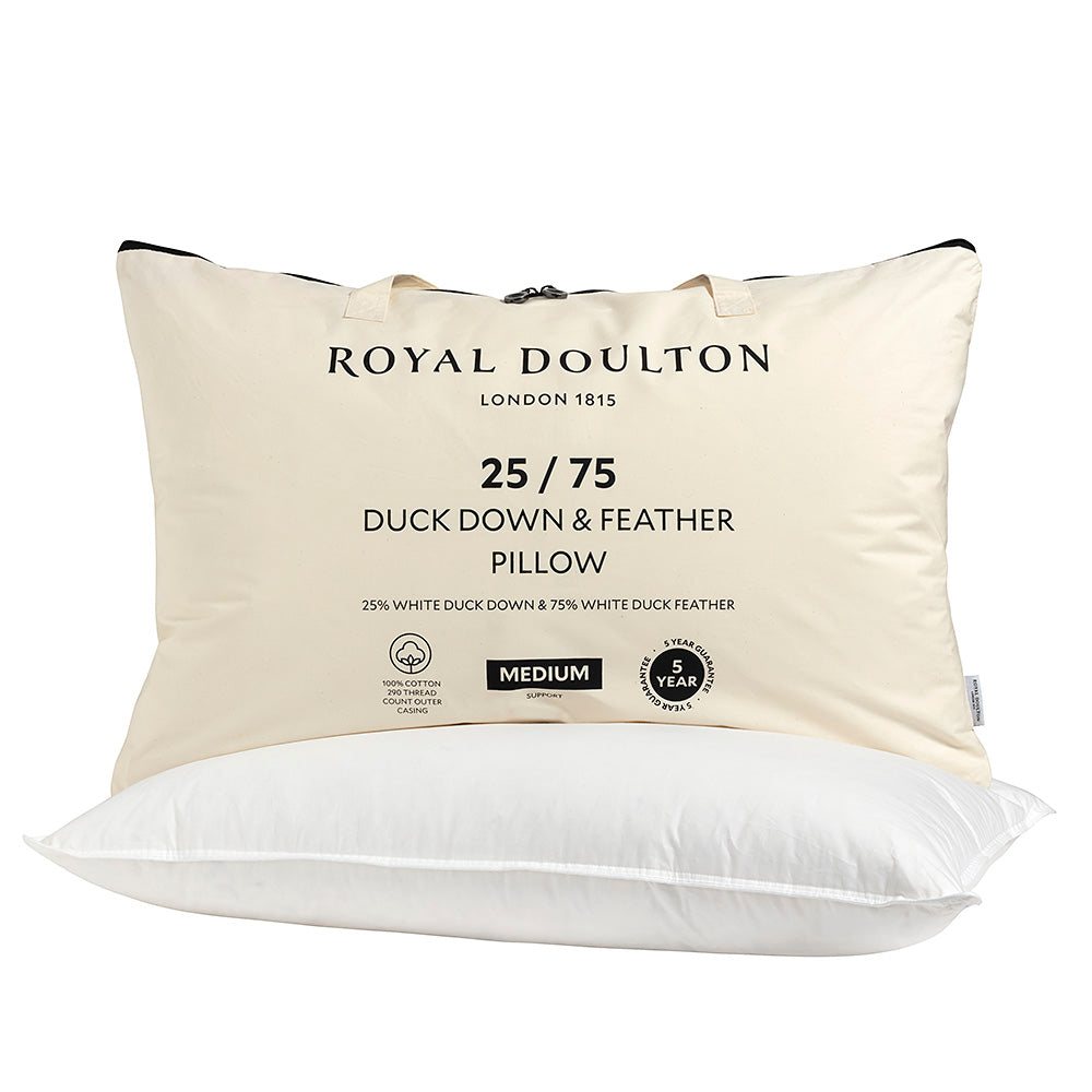 Royal Doulton 25/75 Duck Down Pillow (45x70cm)