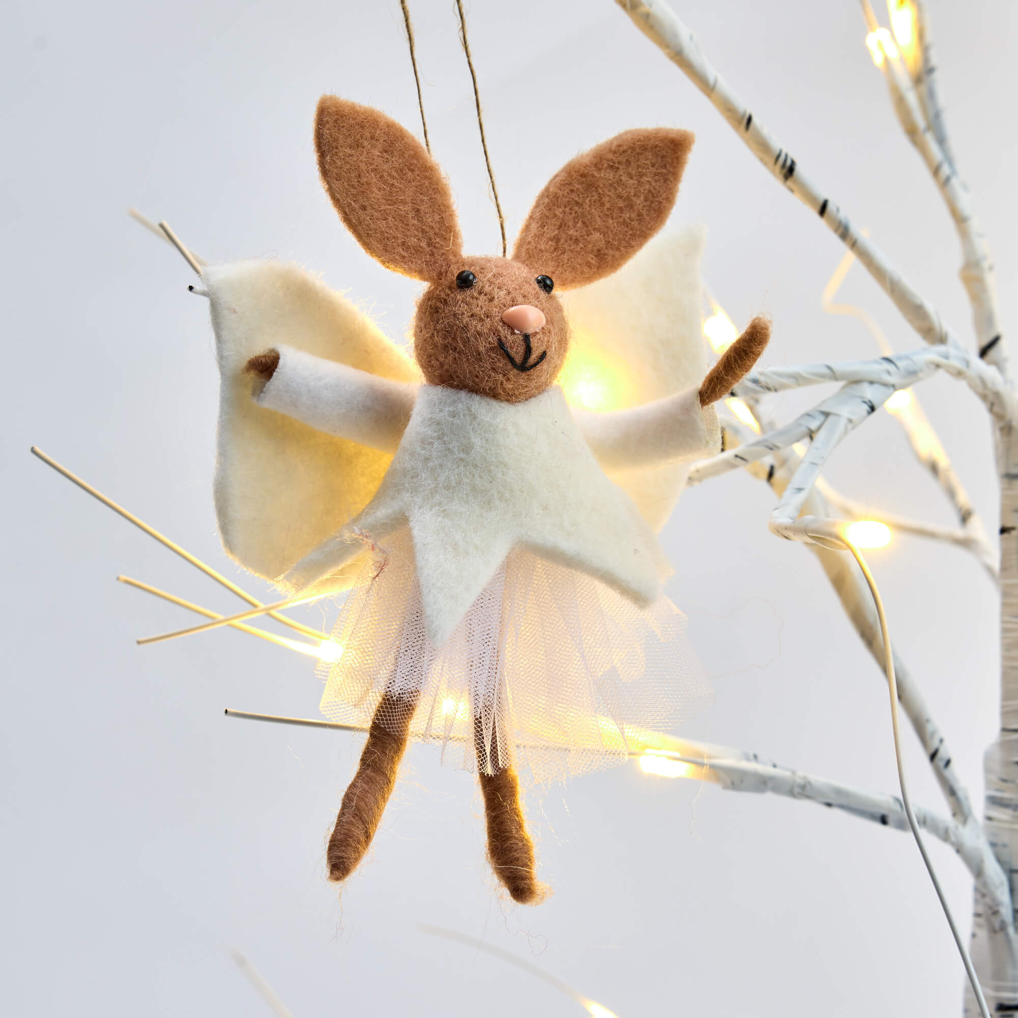 Royal Doulton Bunnykins Angel felt Christmas ornament