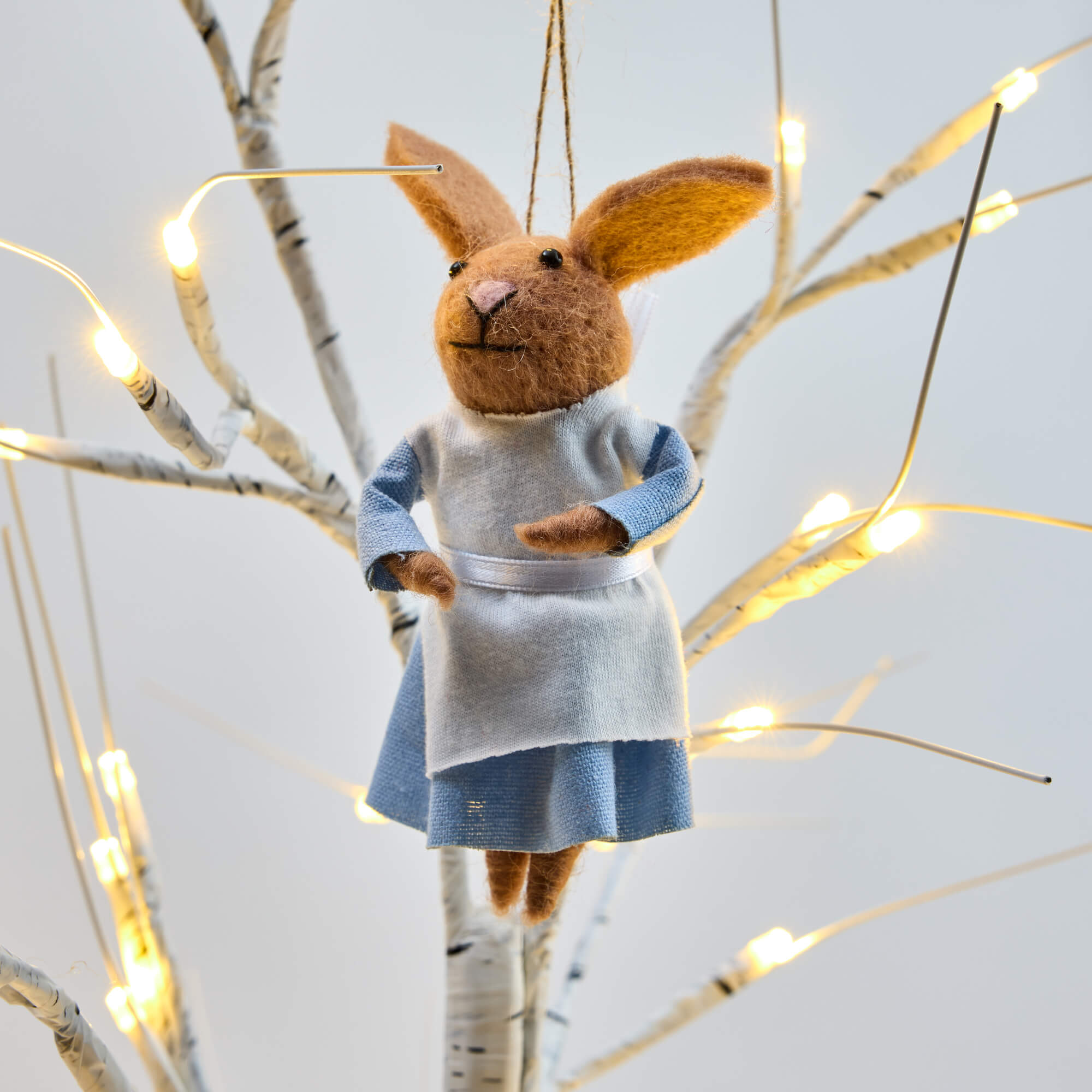 Royal Doulton Bunnykins Mother felt Christmas ornament