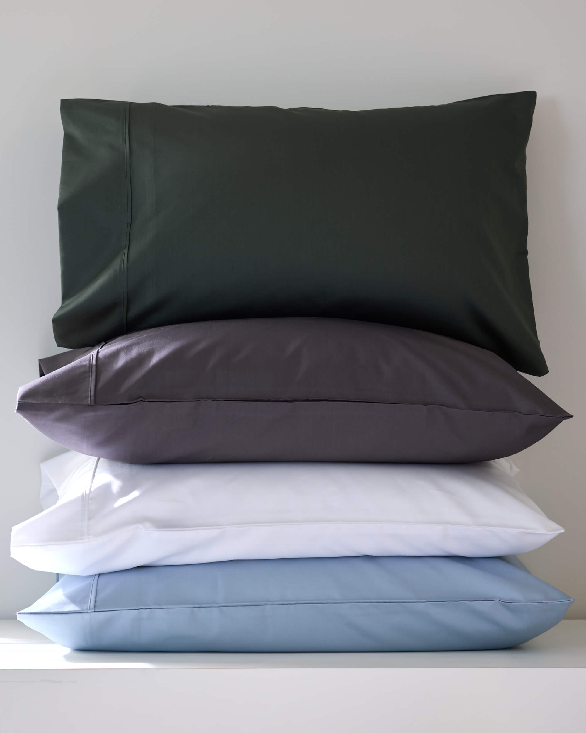 Royal Doulton Sola sheet set styled on a bed