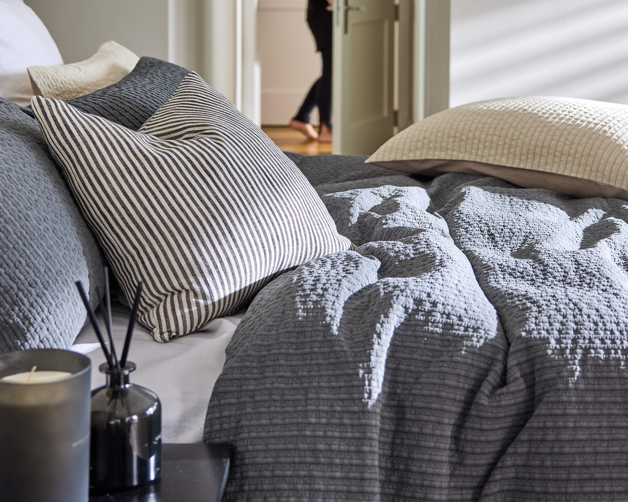 Halston Duvet Cover Set - Natural