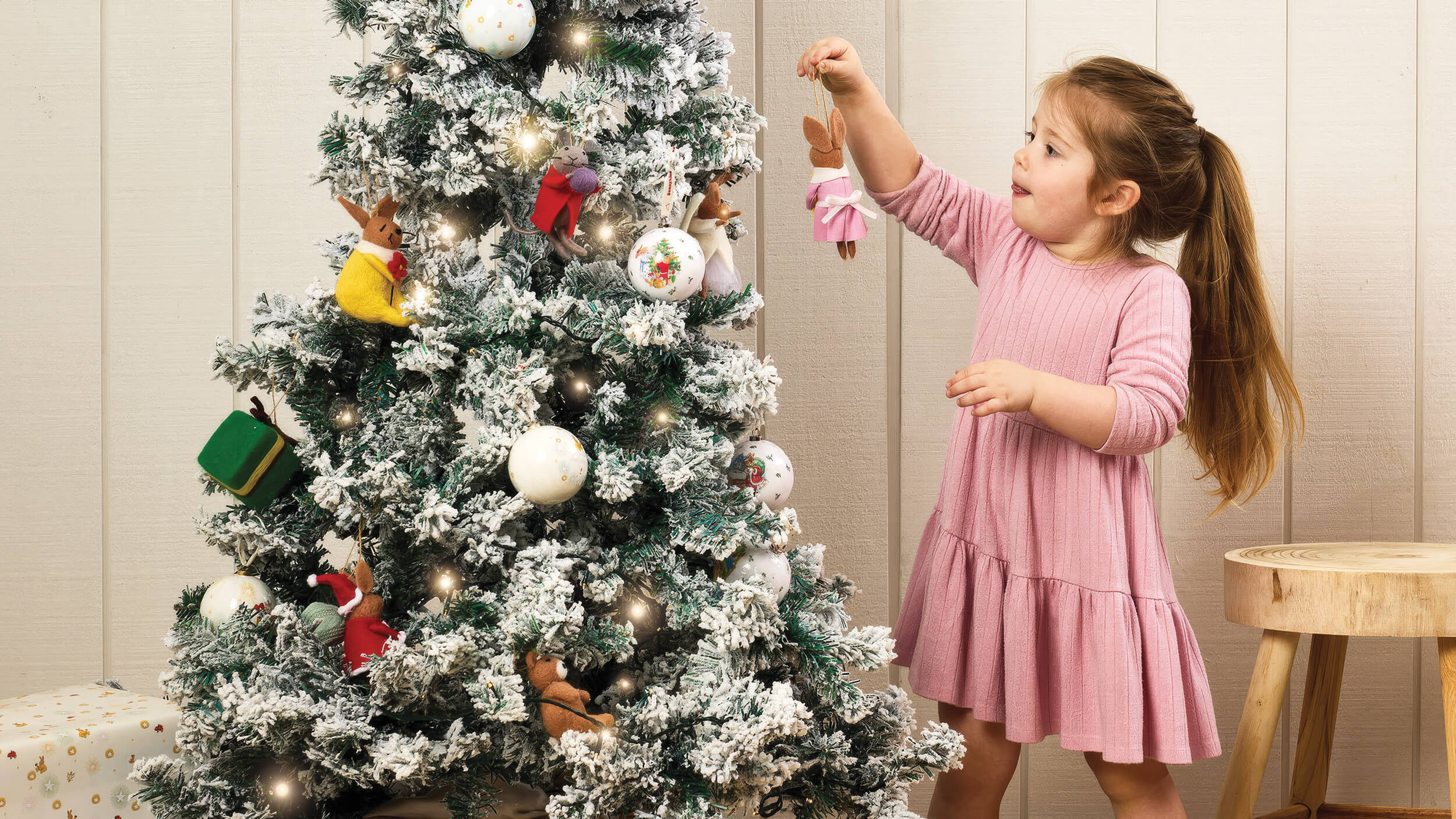 Royal Doulton Bunnykins Christmas collection lifestyle image