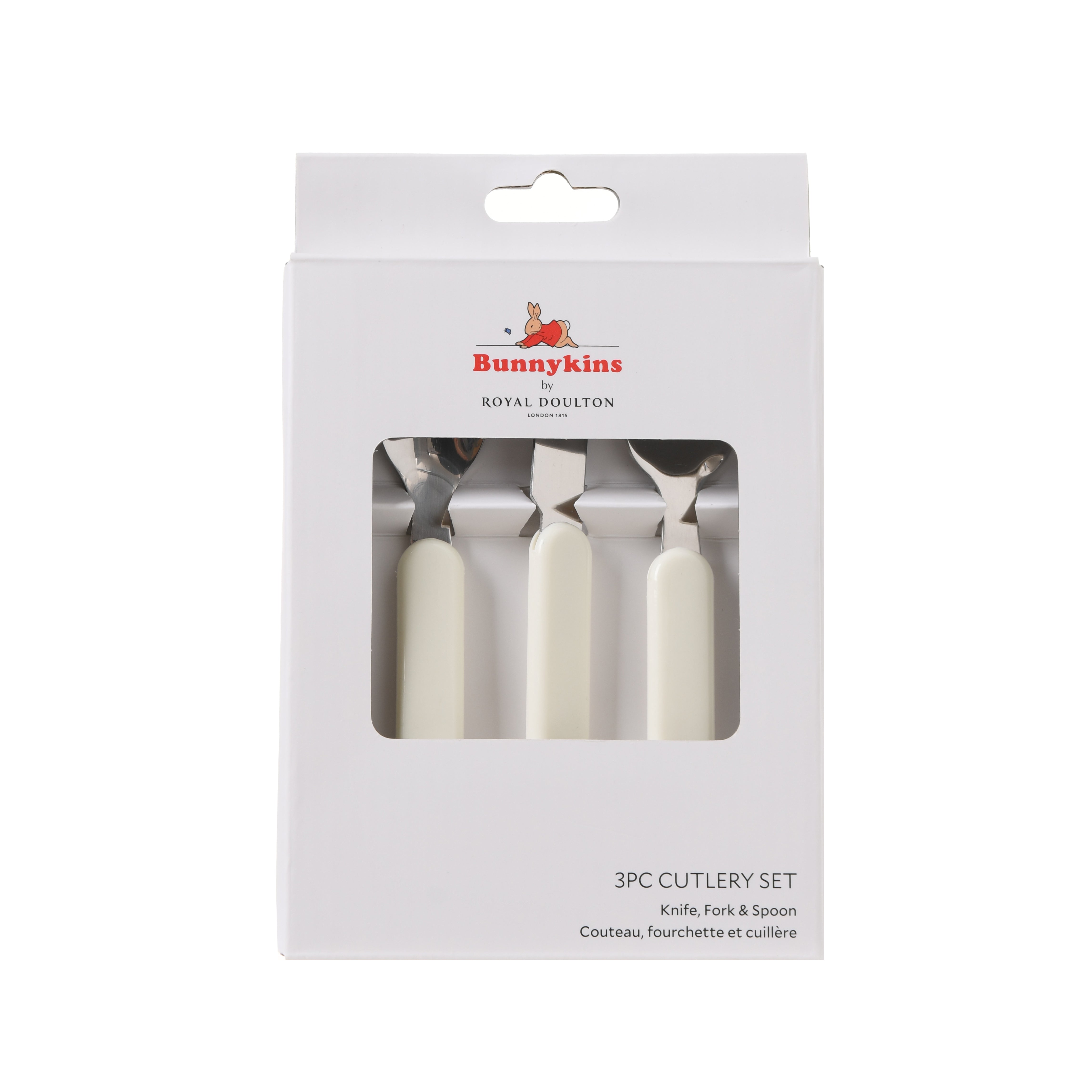 Royal Doulton Bunnykins 3pc Melamine Cutlery Set in Natural