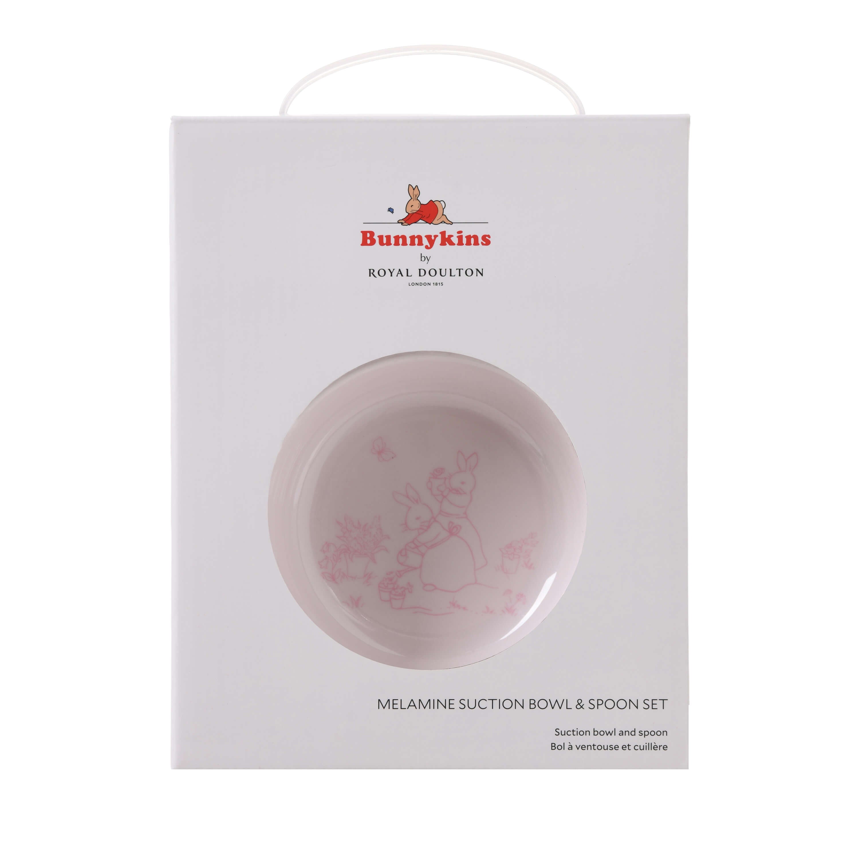 Royal Doulton Bunnykins Melamine Suction Set in Pink