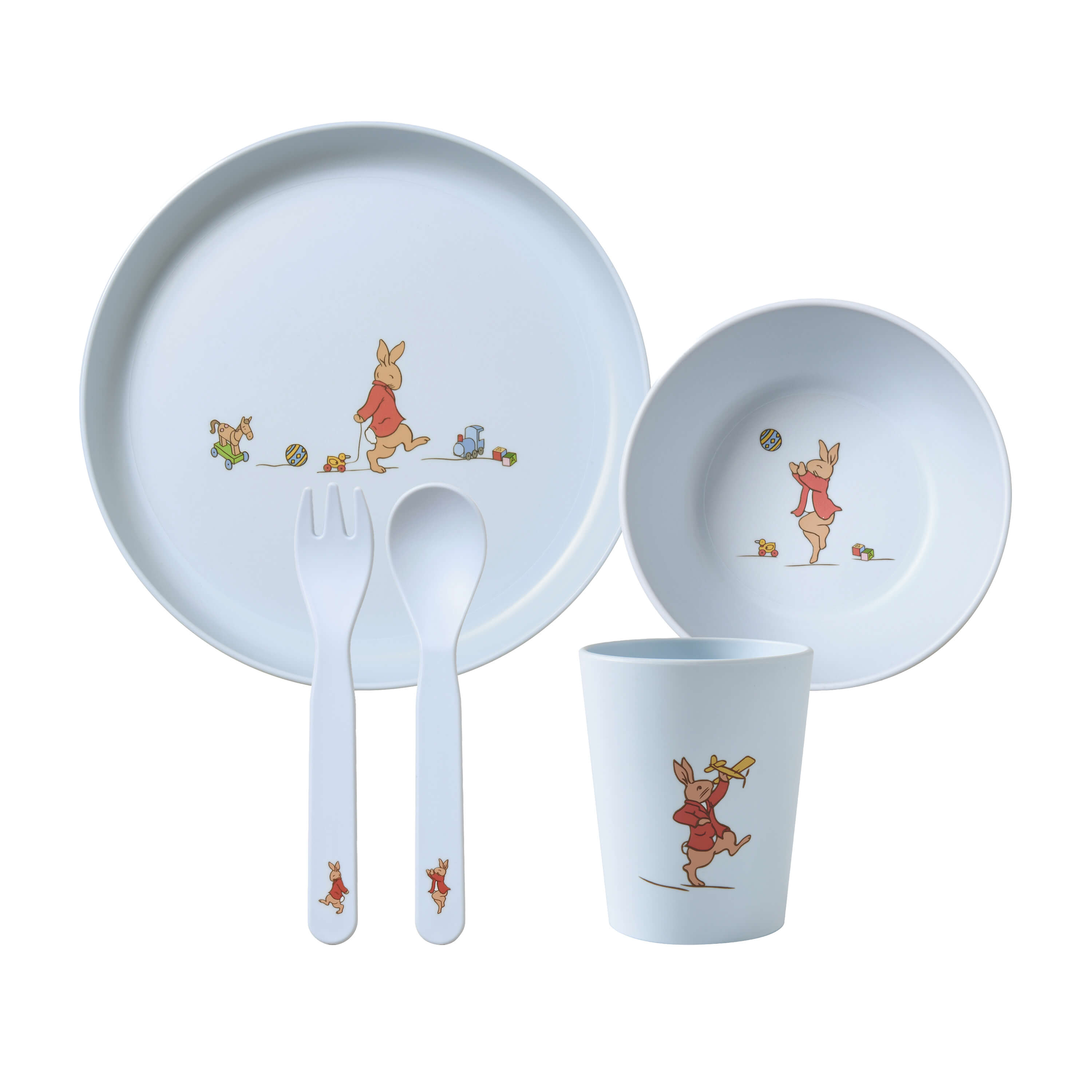Royal Doulton Bunnykins 5pc rPET Dinner Set in Blue